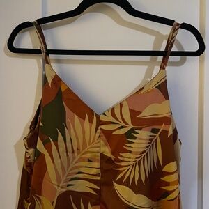 Wide leg jumpsuit in tropical mirage